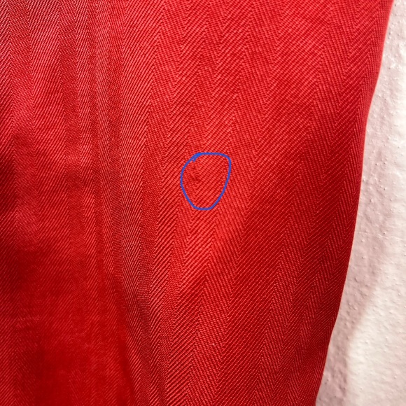 Tommy Bahama Women’s Silk Cropped Blouse Button Sz Medium Red Salmon Vintage - Picture 8 of 15